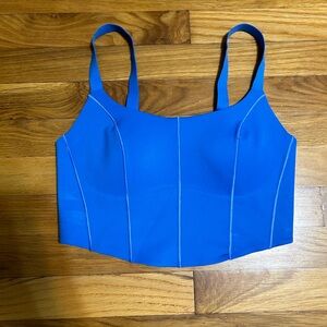 Soft and supportive aerie electric blue sports bra/tank.